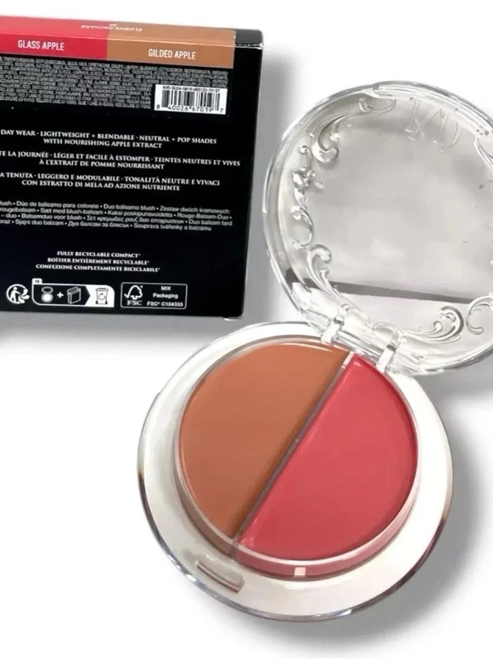 KAT VON D Good Apple Blush Balm Duo ~ 30 Elusive Orchard (Glass/Gilded Apple)